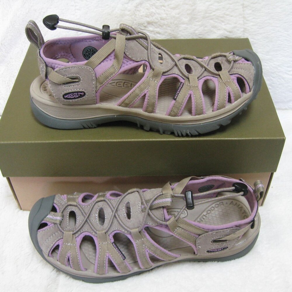NEW WATERPROOF Keen WHISPER in Brindle/Regal Orchid Women's 9.5 B